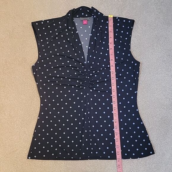 Vince Camuto polka dot sleeveless shirt - Picture 6 of 9